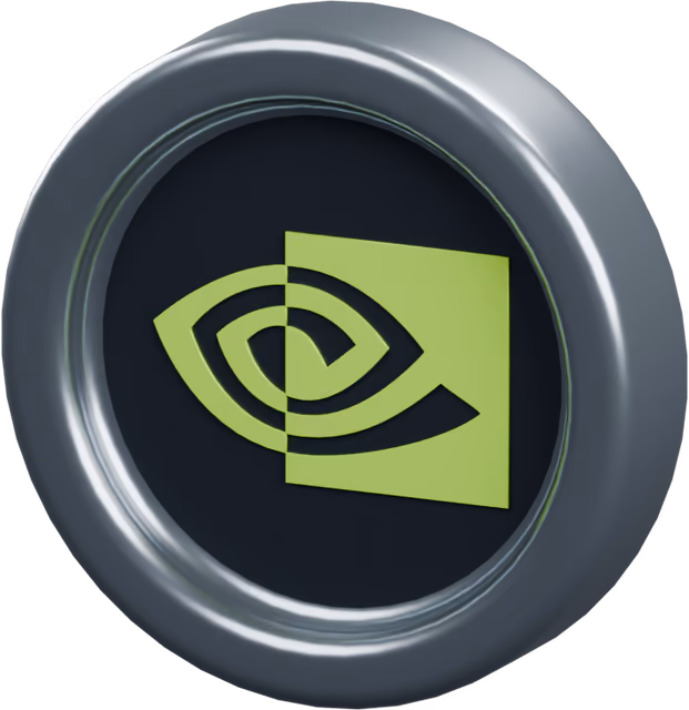 Moneta del token azionario NVIDIA