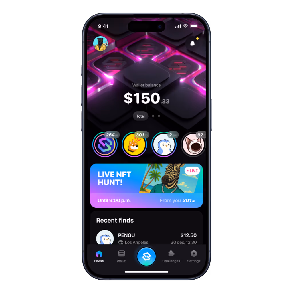 Move-to-earn live events with AR rewards