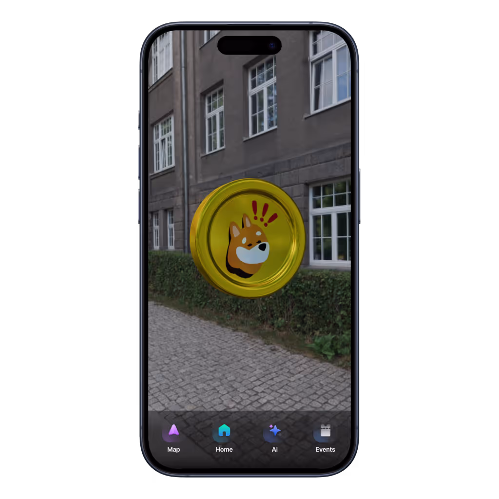 Augmented reality Web3 gaming experience